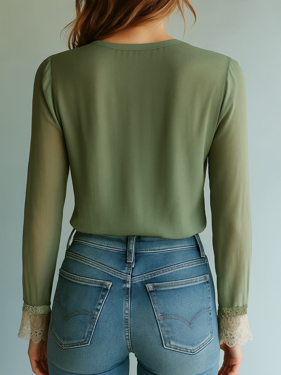 Frida | Blusa de encaje.