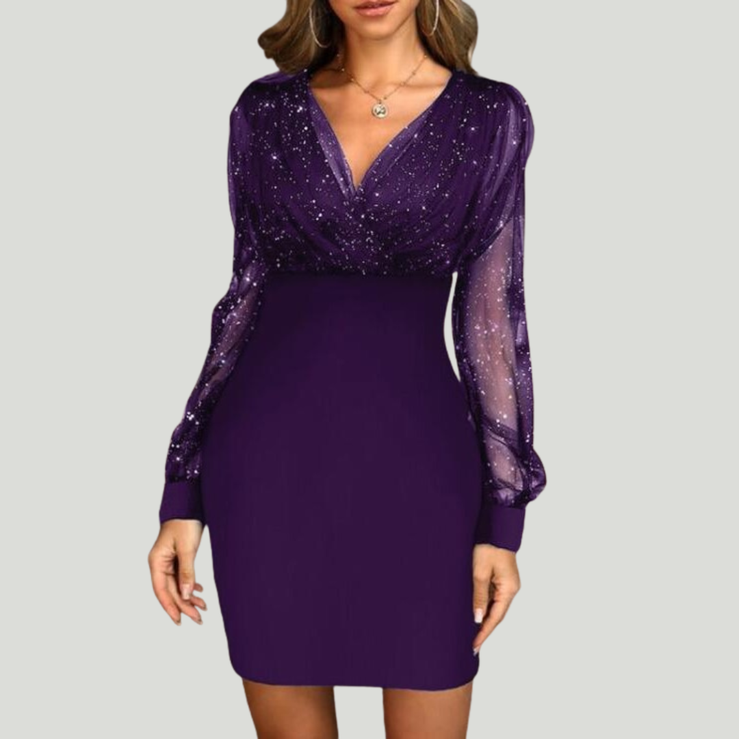 Estelle™ | Vestido elegante con mangas transparentes