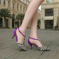 Savana™ | Tacones slingback con estampado cebra