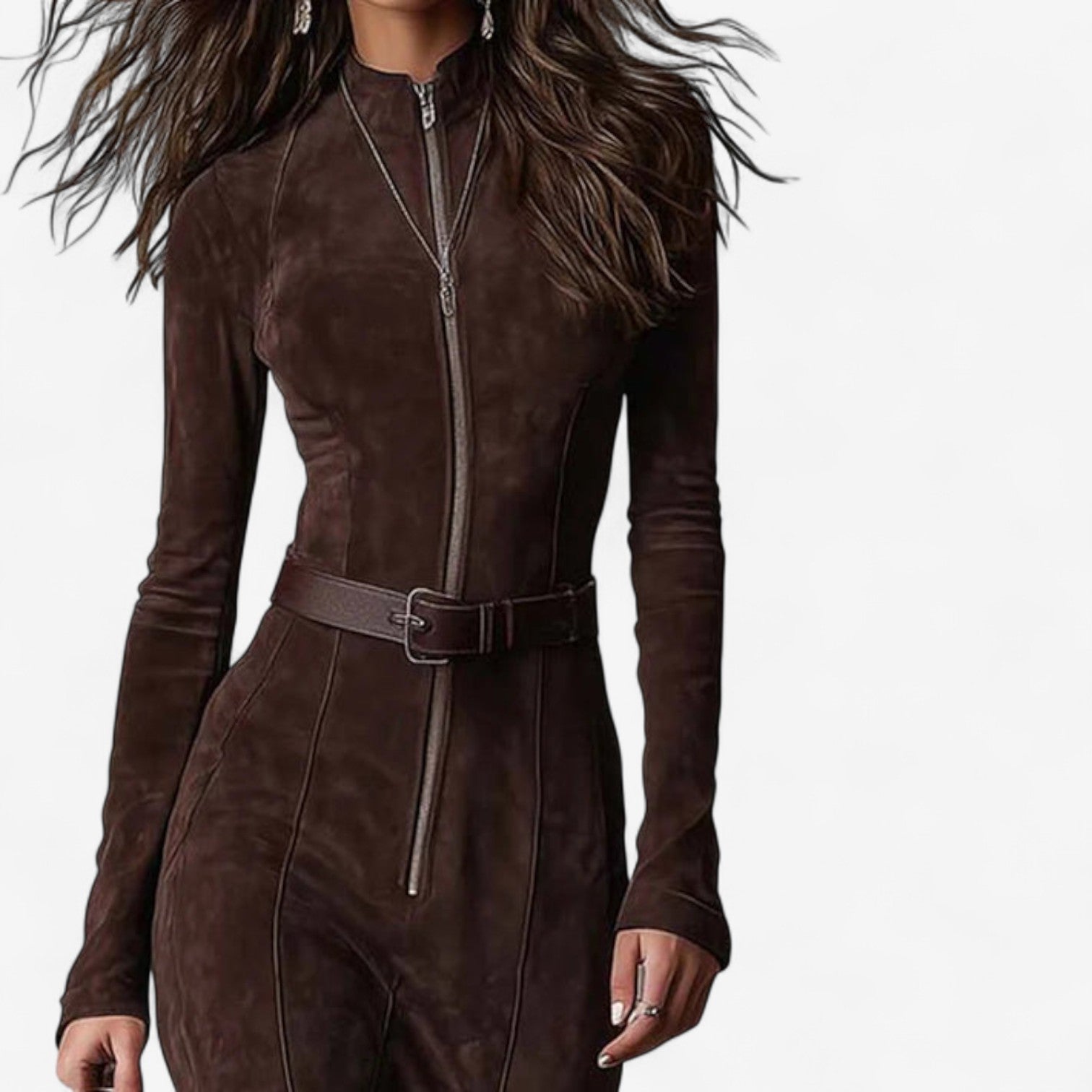 Maelis™ | Vestido midi de ante estructurado