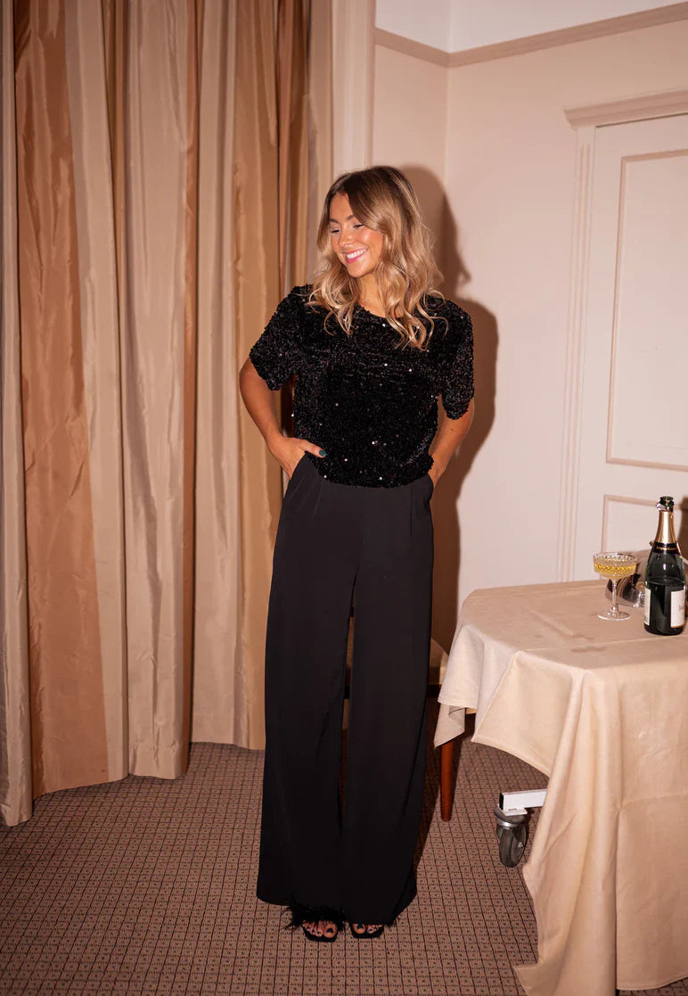 Noa™ | Jumpsuit de lentejuelas con espalda descubierta